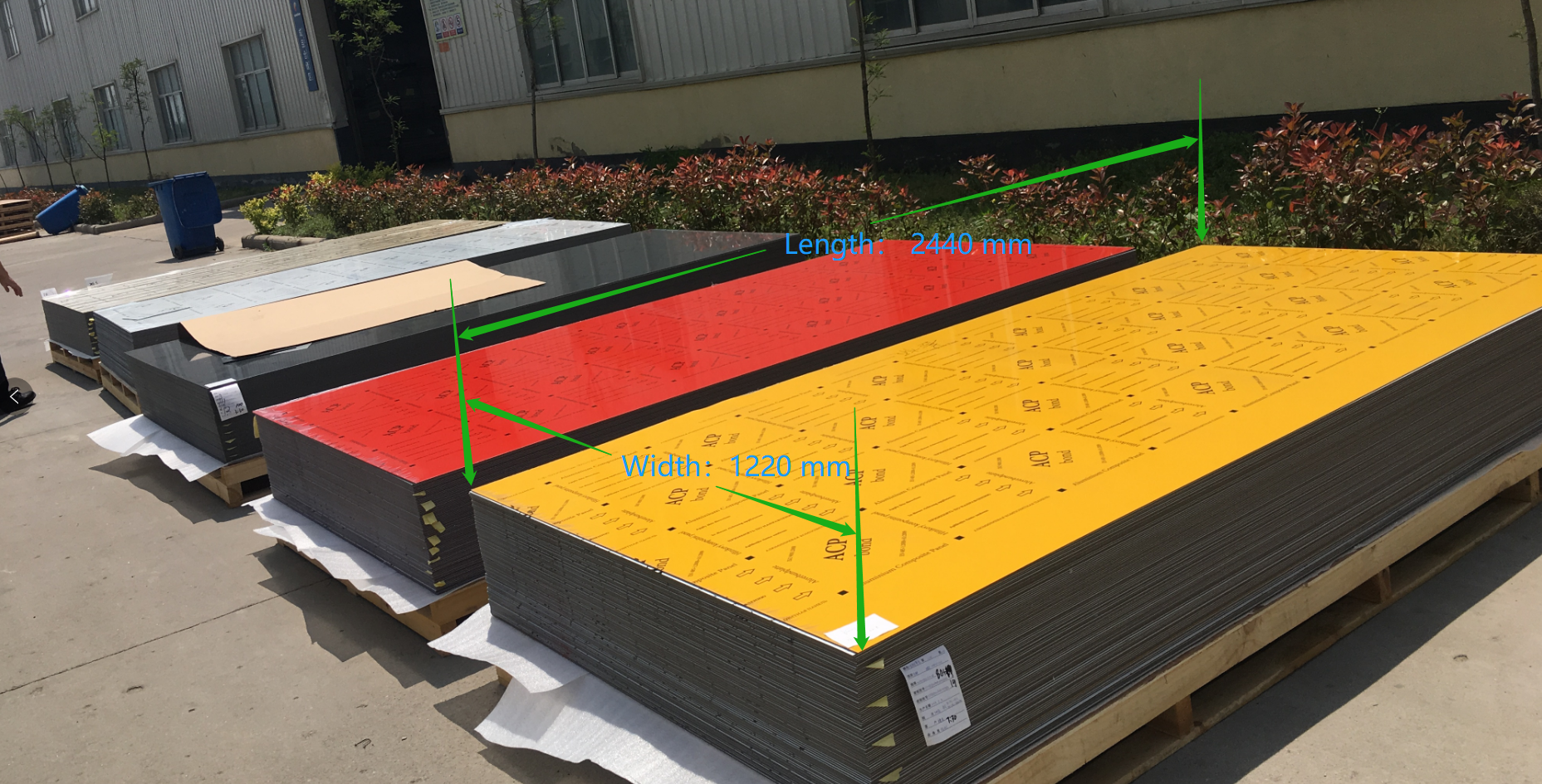 Aluminium composiet paneel standaardformaat